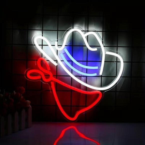 Other - Cowboy neon led sign